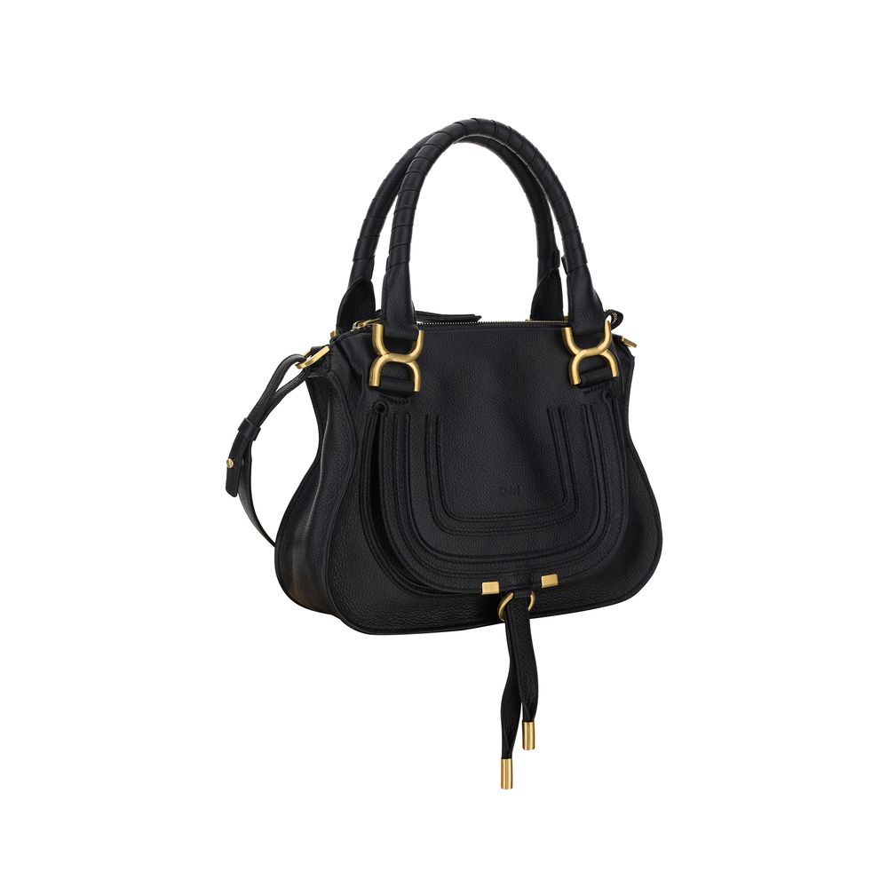 Chloé Marcie Medium Handbag Black Calfskin