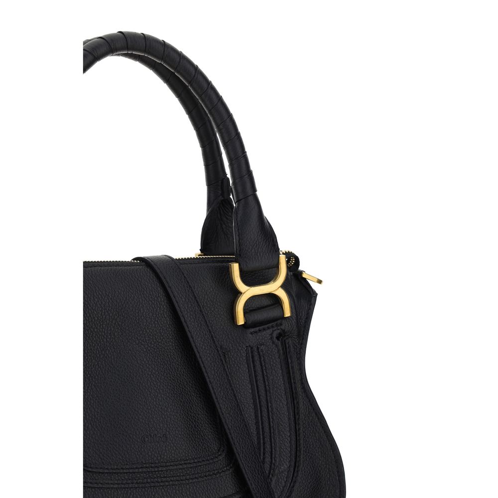 Chloé Marcie Medium Handbag Black Calfskin