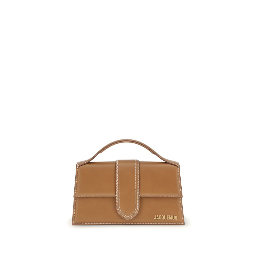 Jacquemus Le Grand Bambino Top-Handle Bag in Caramel