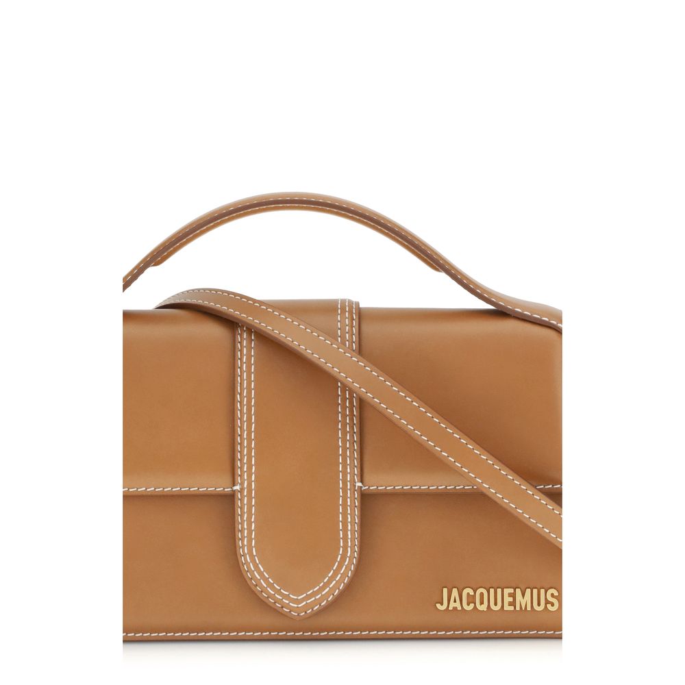 Jacquemus Le Grand Bambino Top-Handle Bag in Caramel