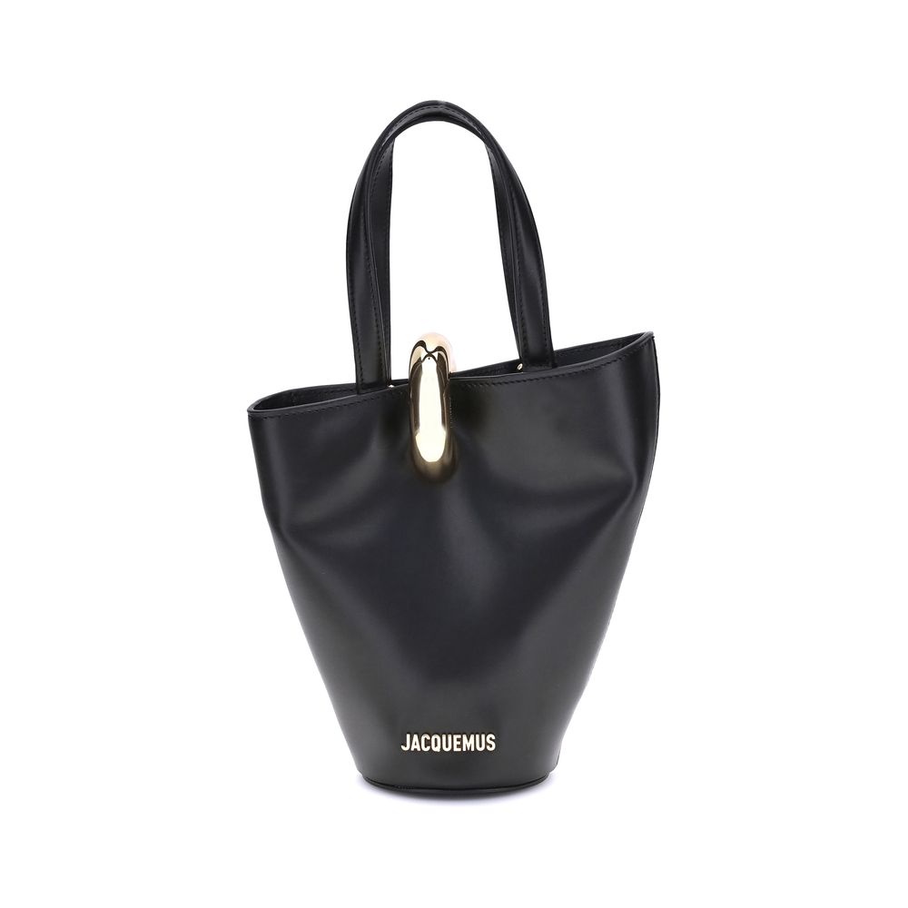 Jacquemus La Bambola Small Bucket Bag in Black