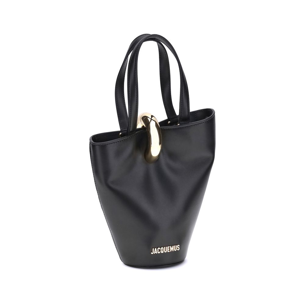 Jacquemus La Bambola Small Bucket Bag in Black