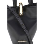 Jacquemus La Bambola Small Bucket Bag in Black