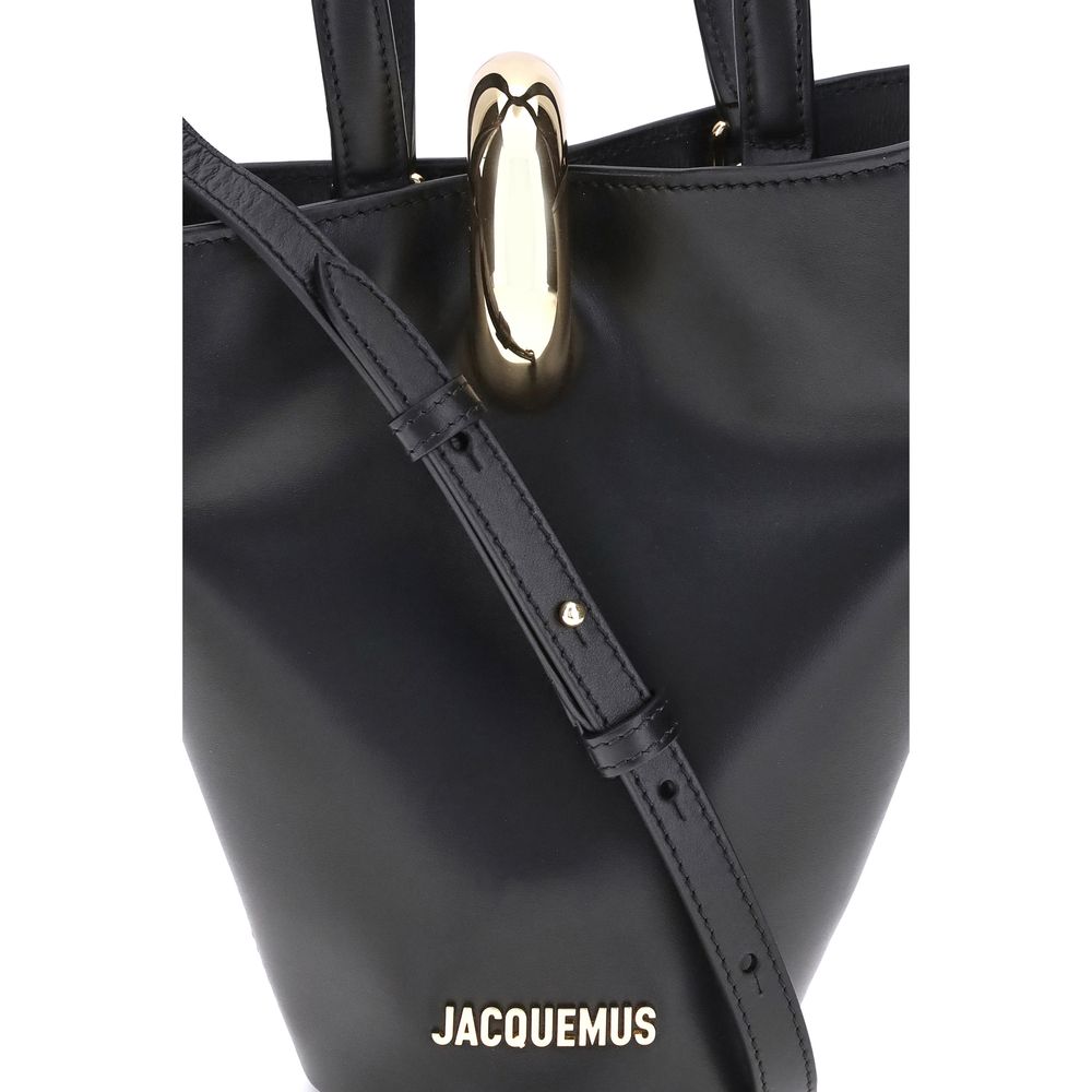 Jacquemus La Bambola Small Bucket Bag in Black