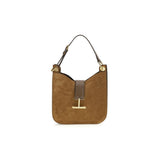 Tom Ford Tara Brown Suede Leather Shoulder Bag