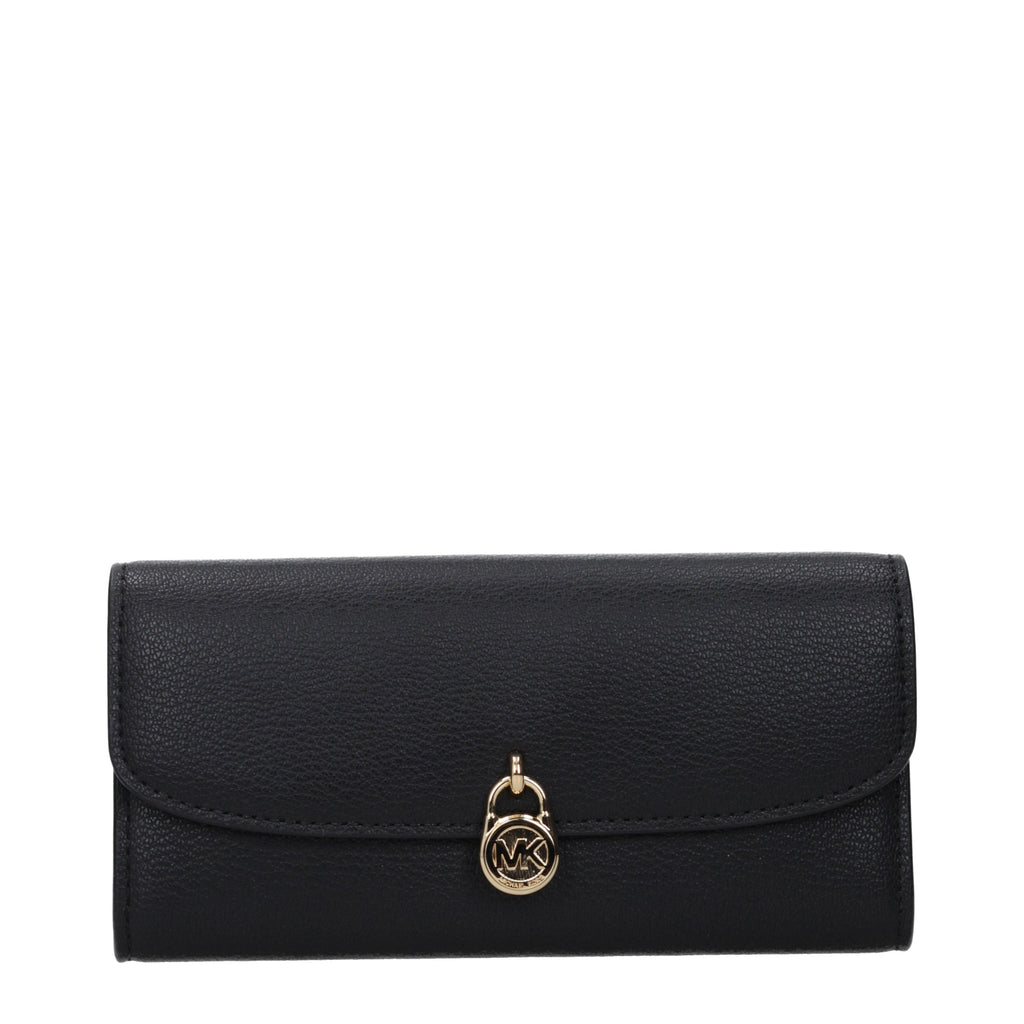 Michael Kors Hamilton Large Leather Wallet Black
