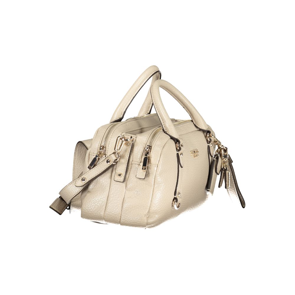 Guess Jeans Marsha Satchel Bag in Ivory