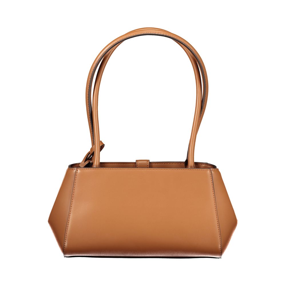 Guess Jeans Carrie Shoulder Bag in Cognac Brown