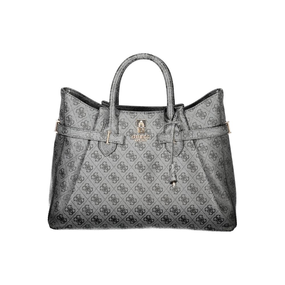 Guess Jeans Yesba Gray Logo Tote Bag