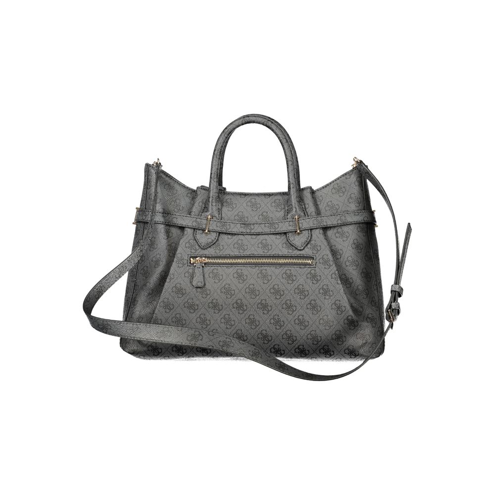 Guess Jeans Yesba Gray Logo Tote Bag