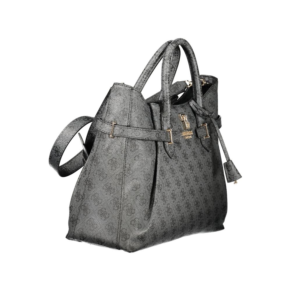 Guess Jeans Yesba Gray Logo Tote Bag