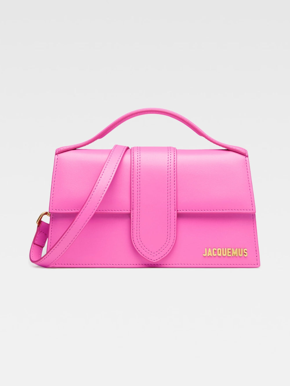 Jacquemus Le Grand Bambino Bag in Neon Pink