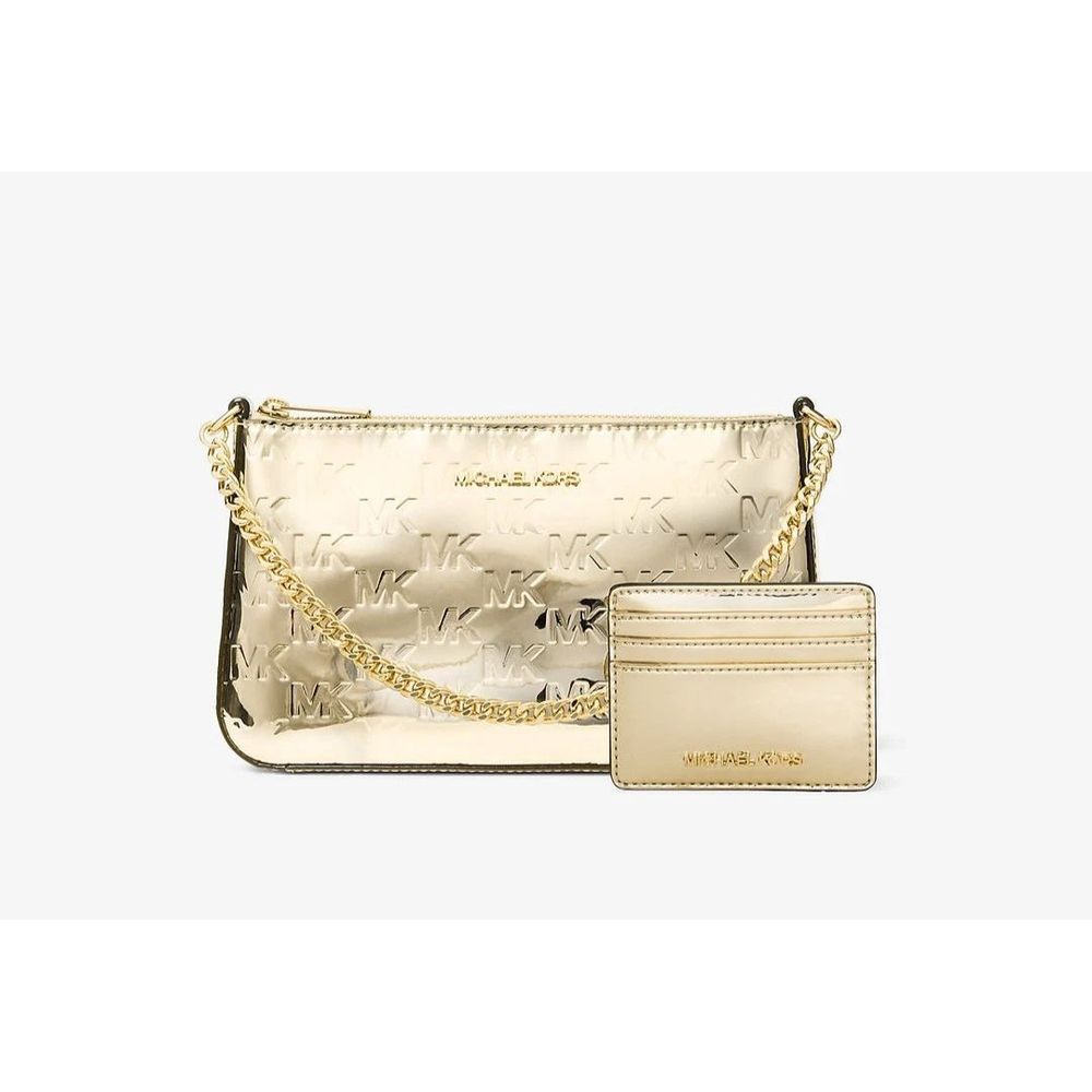 Michael Kors Giftable Box Bag and Wallet Set Pale Gold