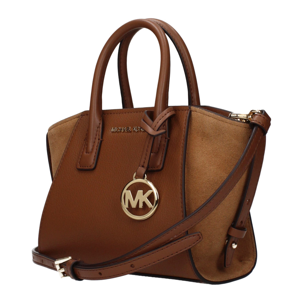 Michael Kors Avril Extra-Small Leather and Suede Satchel Luggage