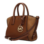 Michael Kors Avril Extra-Small Leather and Suede Satchel Luggage