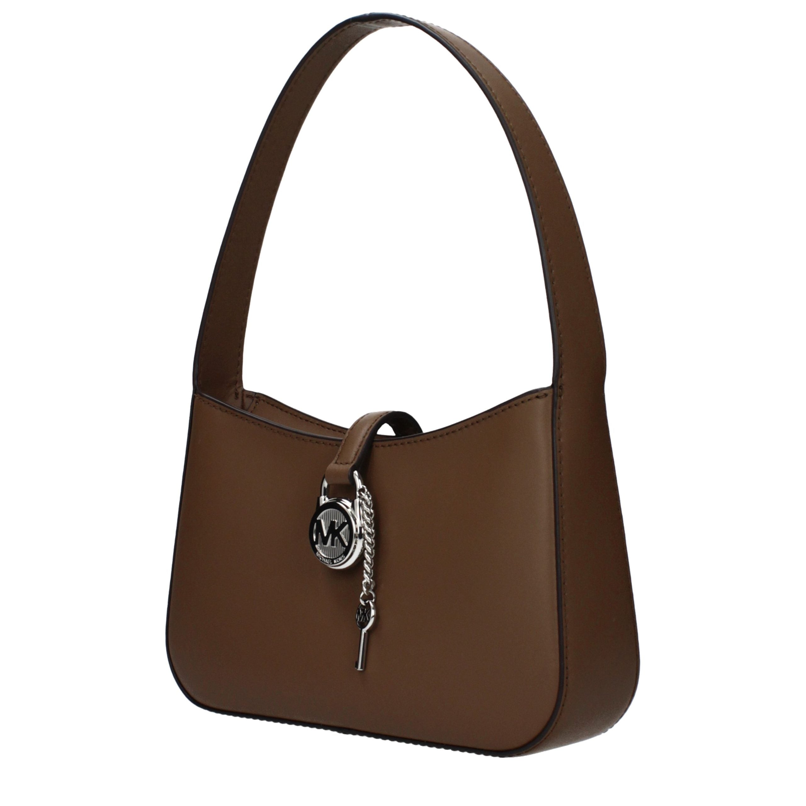 Michael Kors Lyra Small Leather Pochette Driftwood