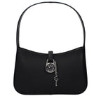 Michael Kors Lyra Medium Leather Shoulder Bag Black