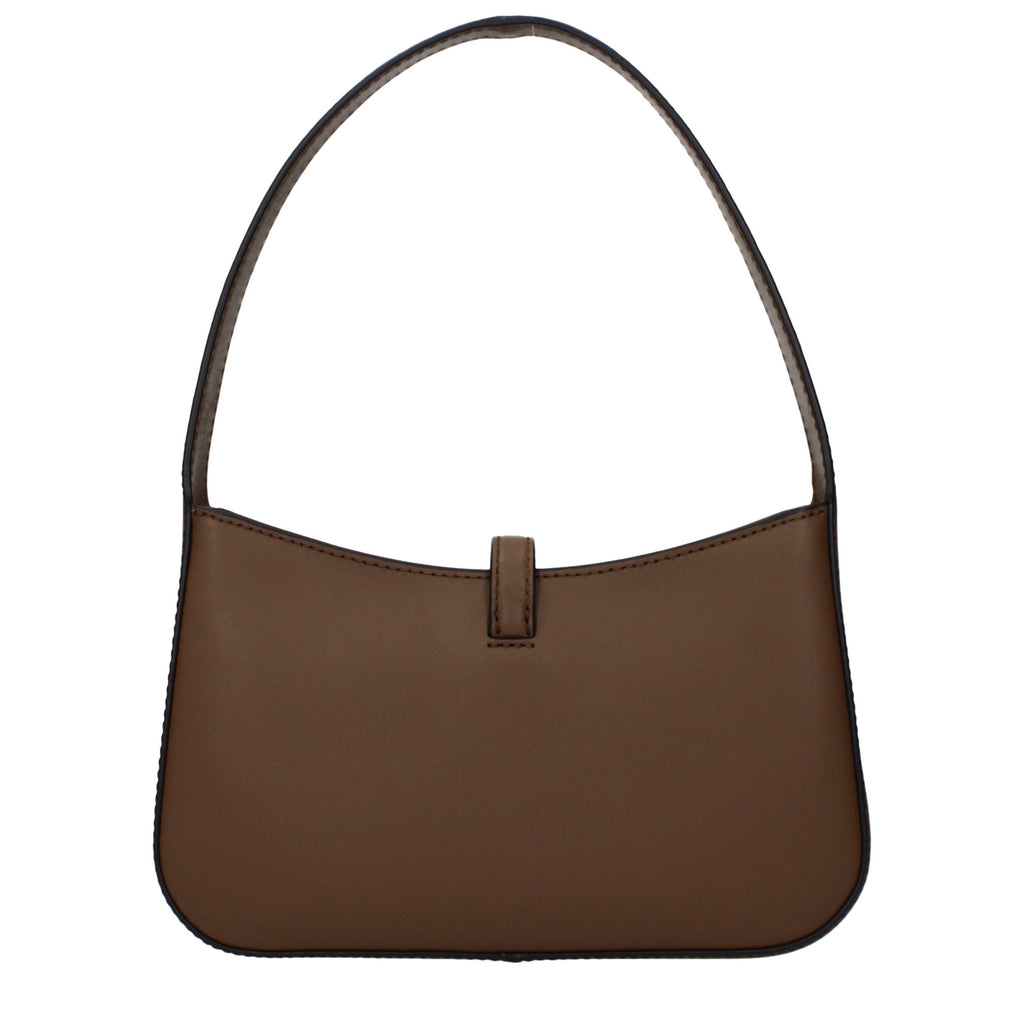 Michael Kors Lyra Small Leather Pochette Driftwood