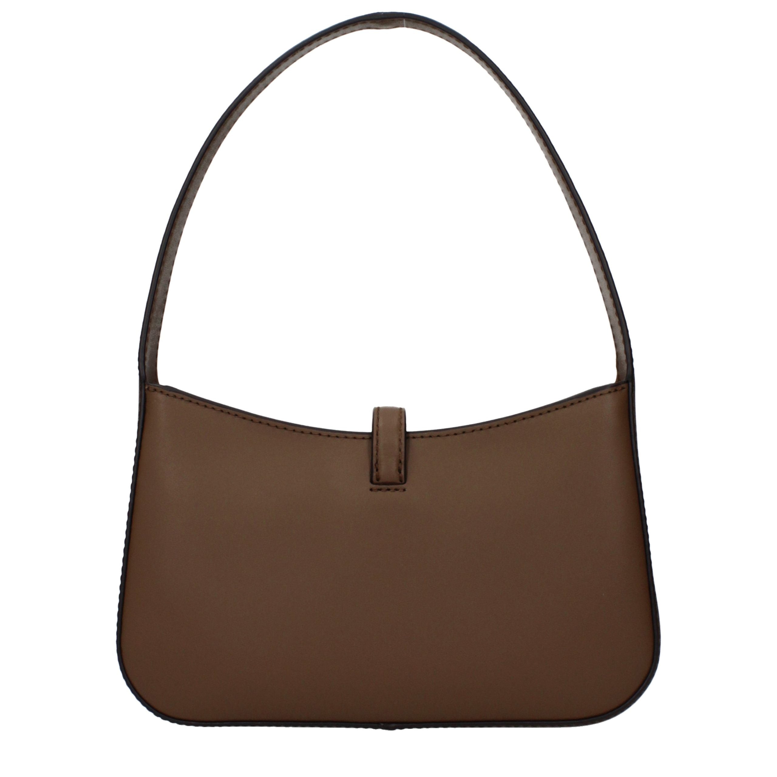 Michael Kors Lyra Small Leather Pochette Driftwood
