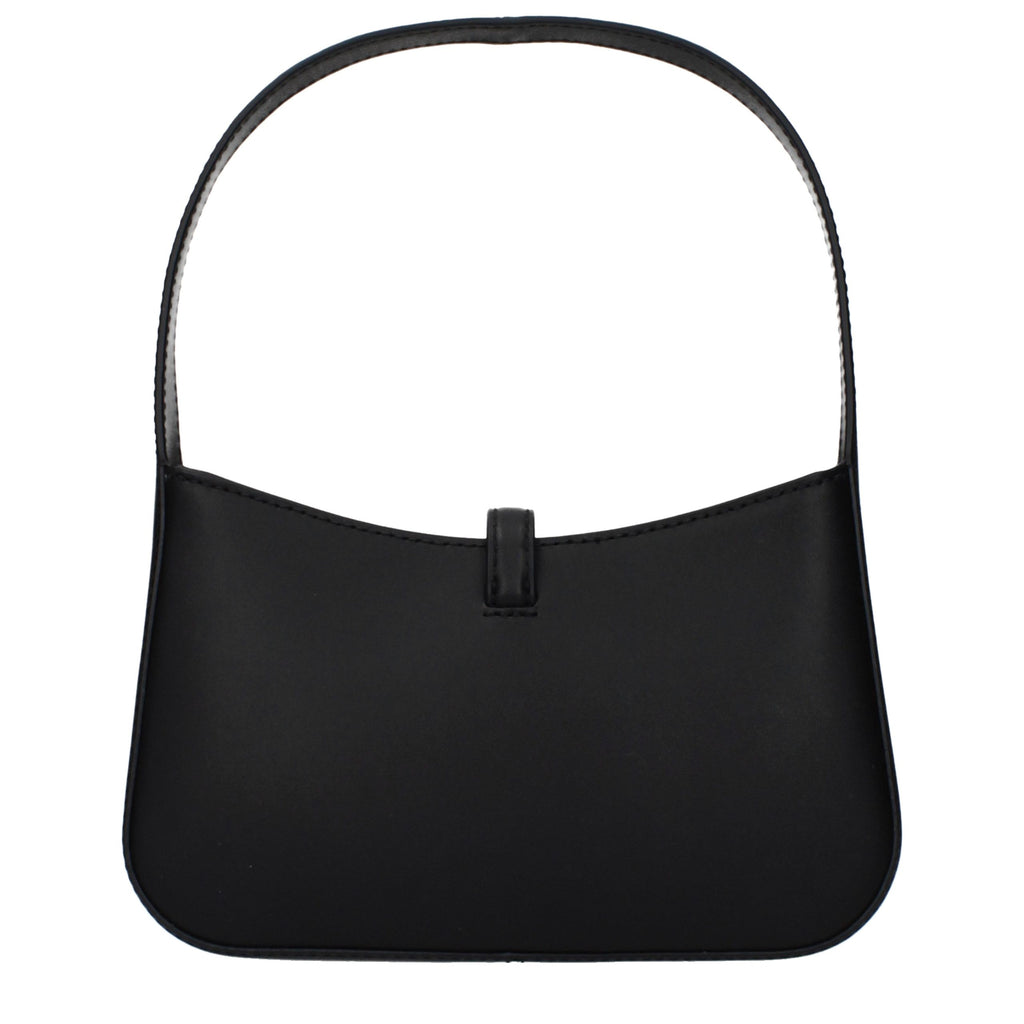 Michael Kors Lyra Medium Leather Shoulder Bag Black