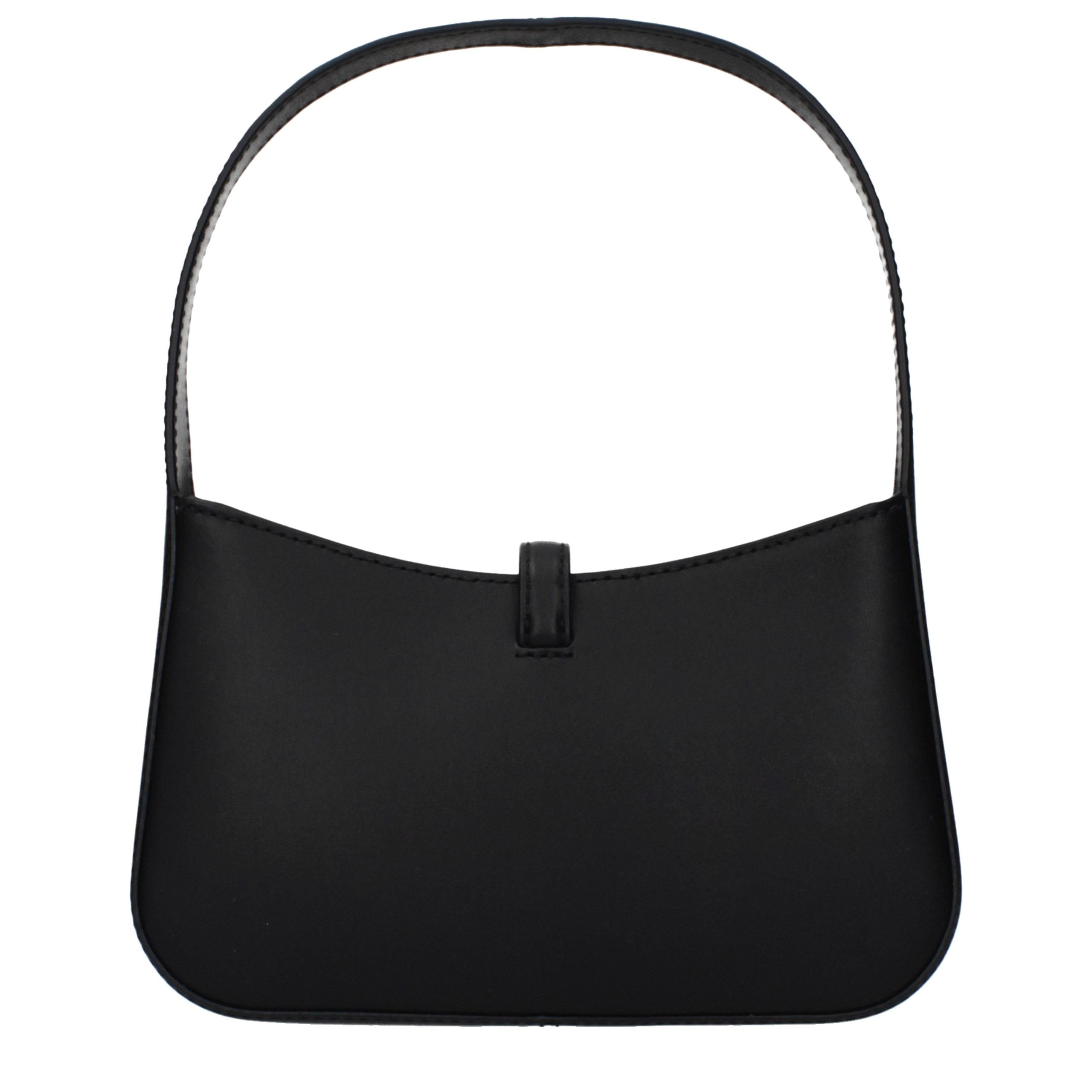 Michael Kors Lyra Medium Leather Shoulder Bag Black