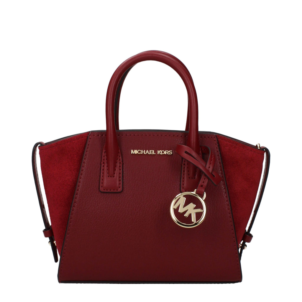 Michael Kors Avril Extra-Small Leather Satchel Cherry