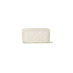 Love Moschino Beige Quilted Zip Around Wallet