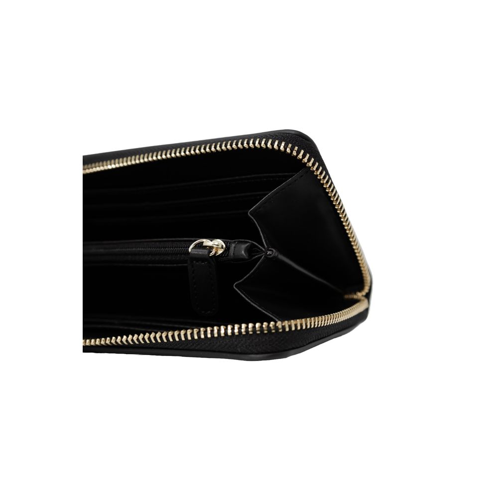 Love Moschino Black Quilted Zip Around Wallet