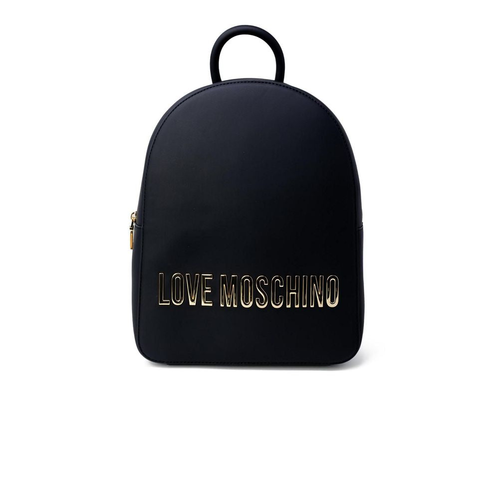 Love Moschino Black Logo Backpack
