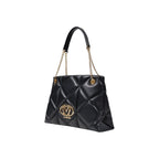 Love Moschino Large Black Quilted Chain Tote Bag