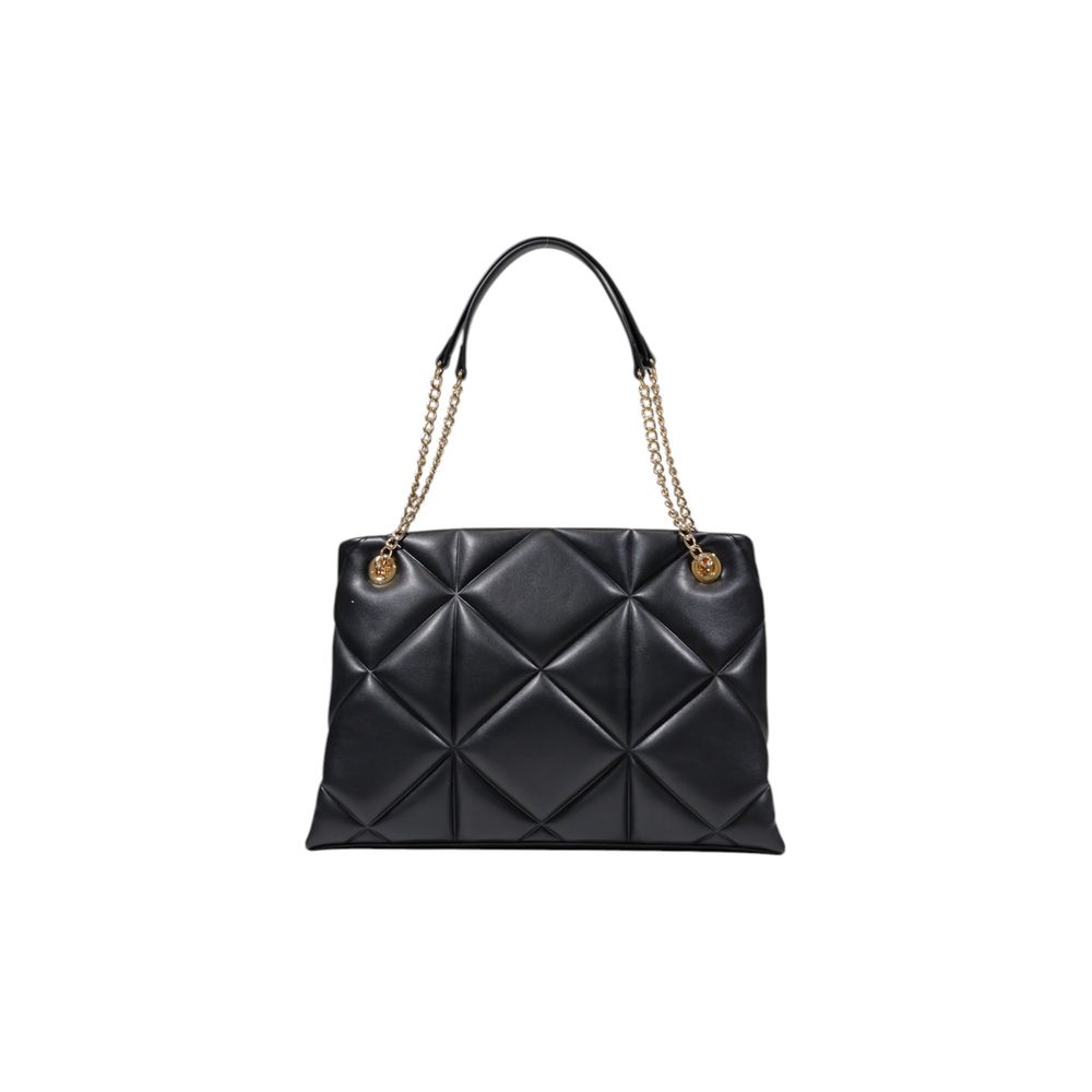 Love Moschino Large Black Quilted Chain Tote Bag