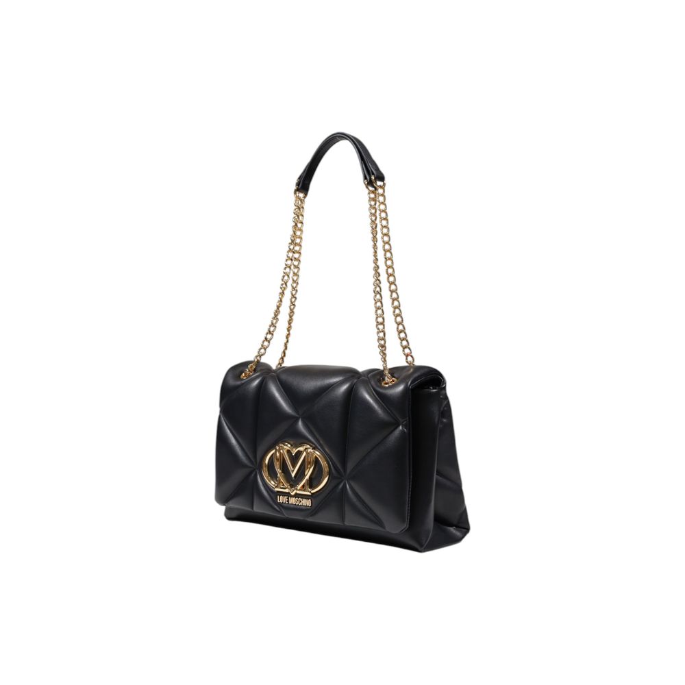Love Moschino Medium Black Quilted Shoulder Bag