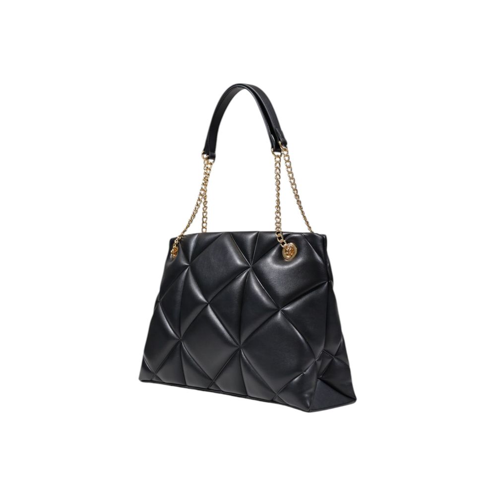 Love Moschino Large Black Quilted Chain Tote Bag