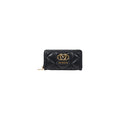 Love Moschino Black Quilted Zip Around Wallet