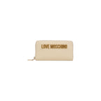 Love Moschino Beige Zip Around Wallet