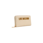 Love Moschino Beige Zip Around Wallet