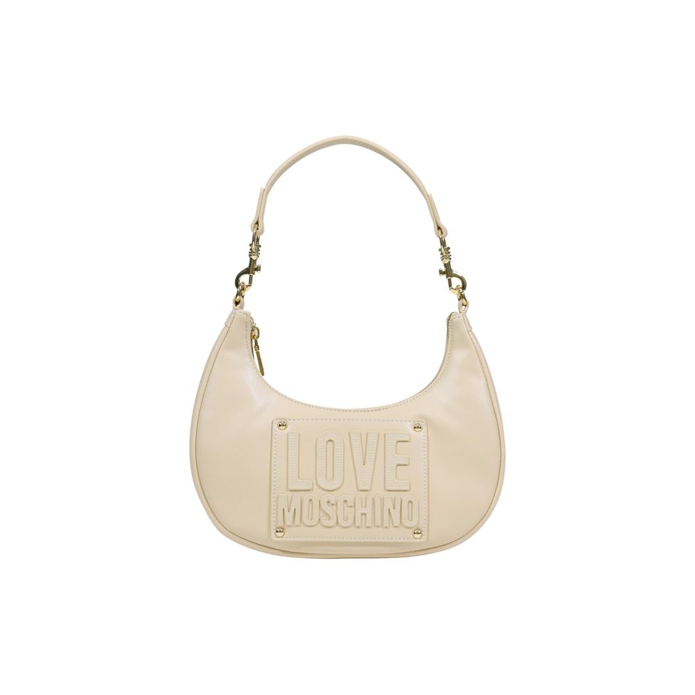 Love Moschino Small Cream Shoulder Bag