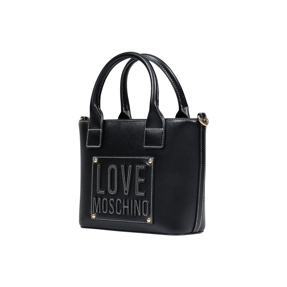 Love Moschino Small Black Top Handle Bag