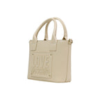Love Moschino Small Cream Top Handle Bag