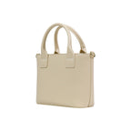Love Moschino Small Cream Top Handle Bag