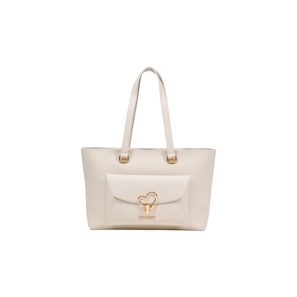 Love Moschino Large Beige Shopper Bag