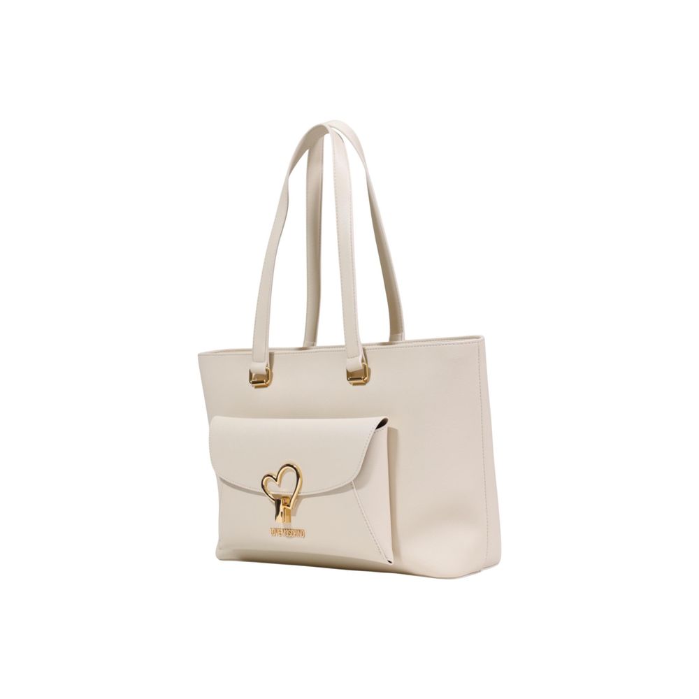Love Moschino Large Beige Shopper Bag