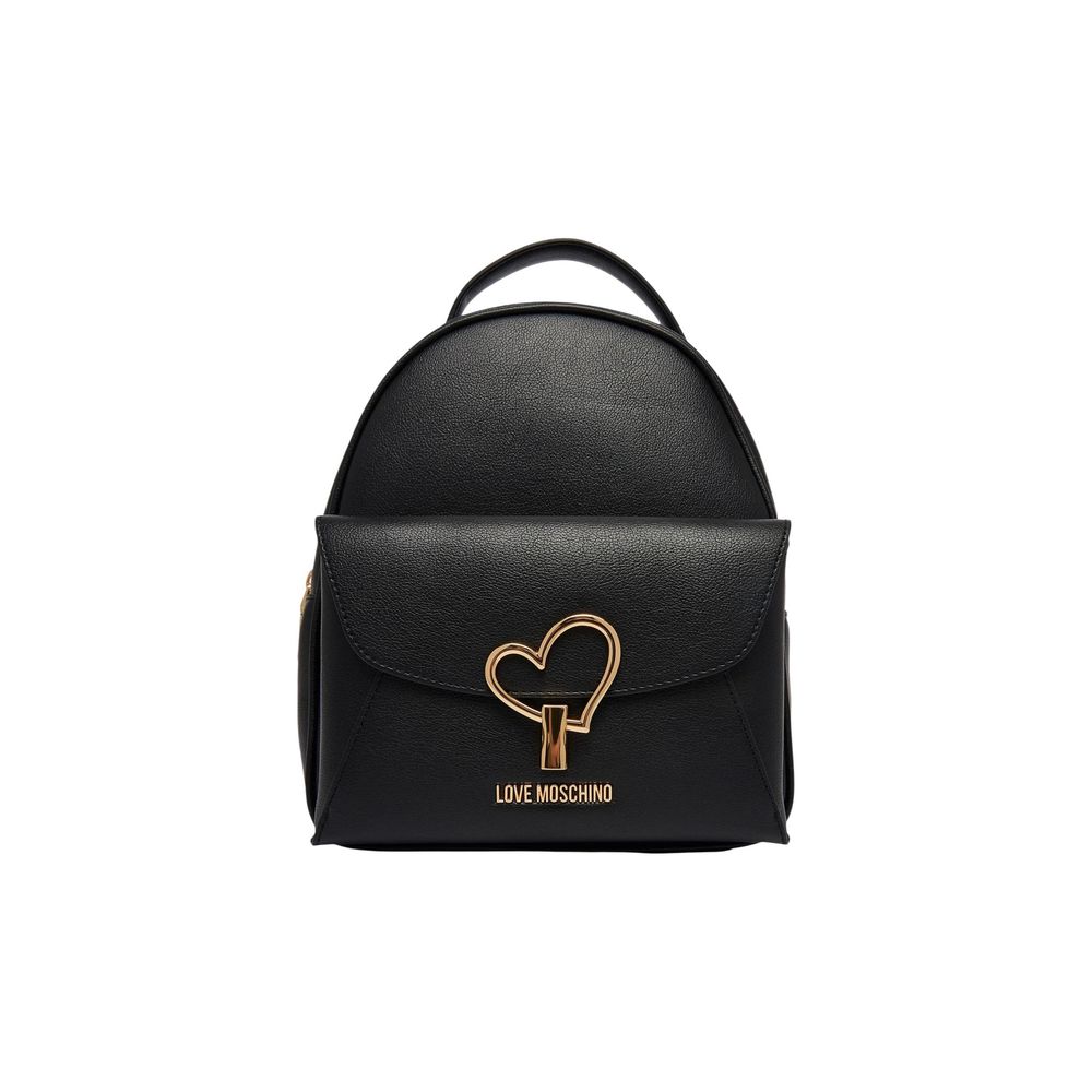 Love Moschino Black Heart Backpack
