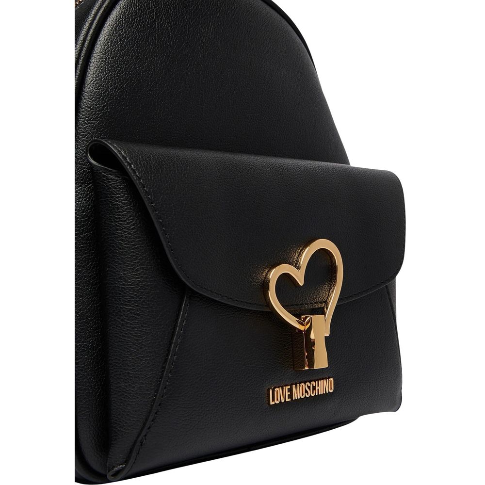 Love Moschino Black Heart Backpack