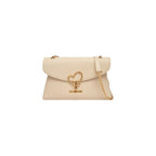 Love Moschino Beige Heart Chain Shoulder Bag