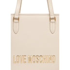 Love Moschino Large Beige Tote Bag