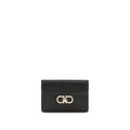 Ferragamo Gancini Black Leather Key Holder