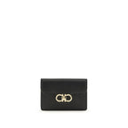 Ferragamo Gancini Black Leather Key Holder