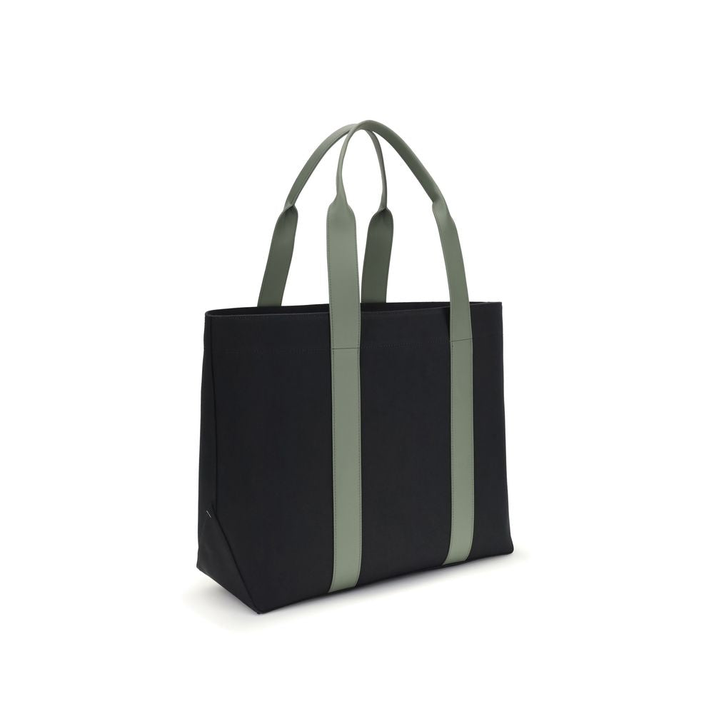 Givenchy Canvas Tote Bag in Black with Leather Handles