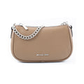 Michael Kors Carmela Medium Leather Shoulder Bag Driftwood